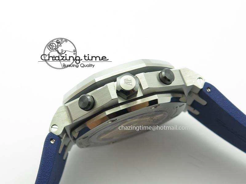 MIROTIME Royal Oak Offshore Diver Chronograph Blue Noob Best Edition On Blue Rubber Strap A Lightweight 5070