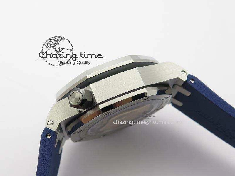 MIROTIME Royal Oak Offshore Diver Chronograph Blue Noob Best Edition On Blue Rubber Strap A Lightweight 5070