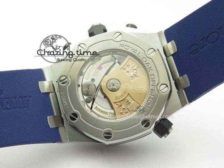 MIROTIME Royal Oak Offshore Diver Chronograph Blue Noob Best Edition On Blue Rubber Strap A Lightweight 5070