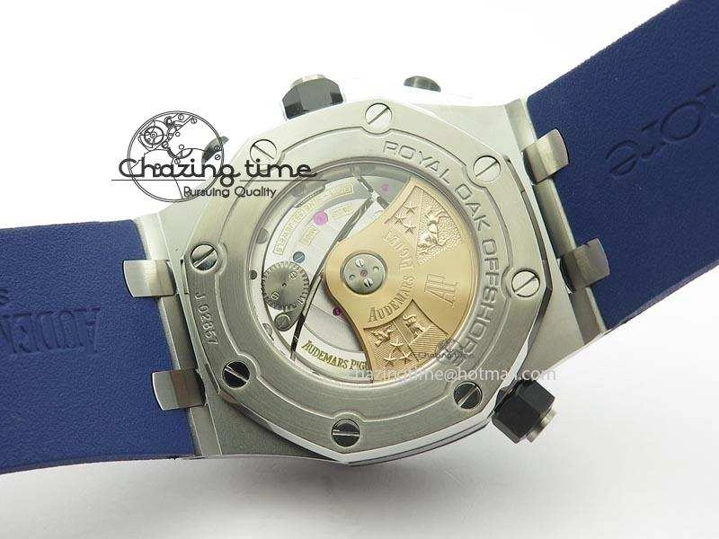 MIROTIME Royal Oak Offshore Diver Chronograph Blue Noob Best Edition On Blue Rubber Strap A Lightweight 5070