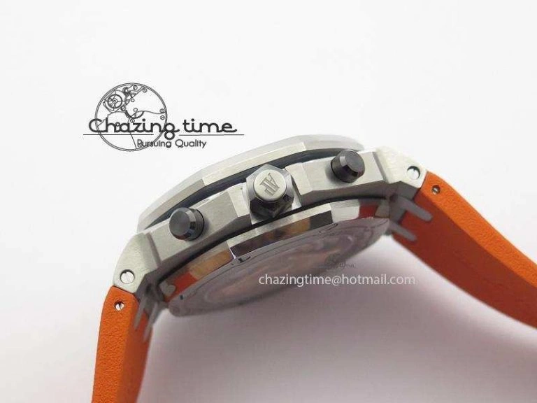 MIROTIME Efficient Royal Oak Offshore Diver Chronograph Orange JF Best Edition On Orange Rubber Strap A 5081