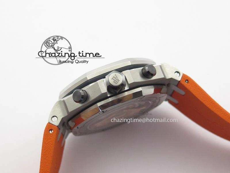 MIROTIME Efficient Royal Oak Offshore Diver Chronograph Orange JF Best Edition On Orange Rubber Strap A 5081