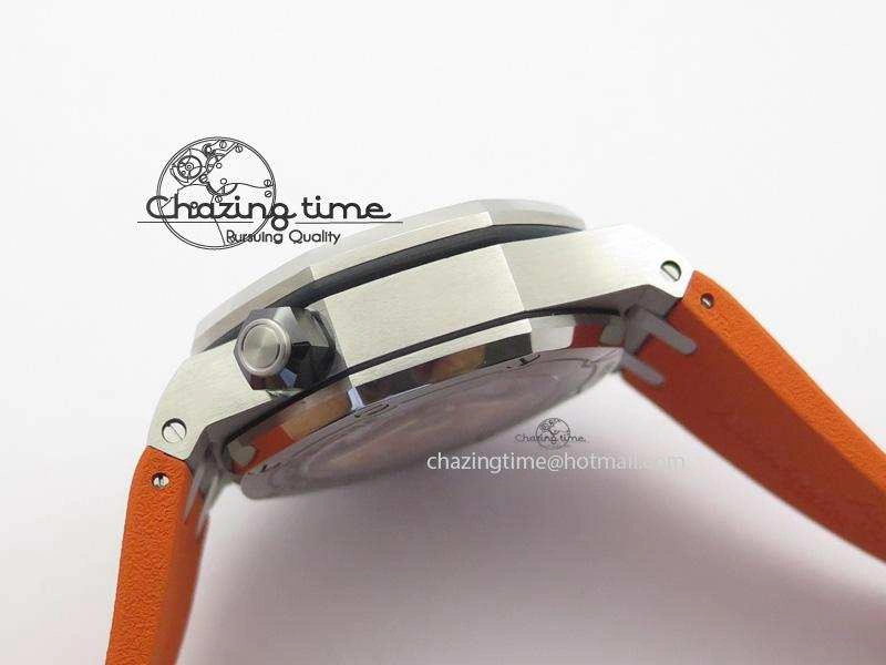 MIROTIME Efficient Royal Oak Offshore Diver Chronograph Orange JF Best Edition On Orange Rubber Strap A 5081