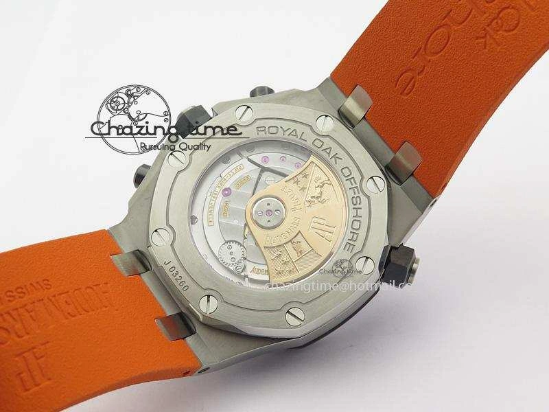 MIROTIME Efficient Royal Oak Offshore Diver Chronograph Orange JF Best Edition On Orange Rubber Strap A 5081