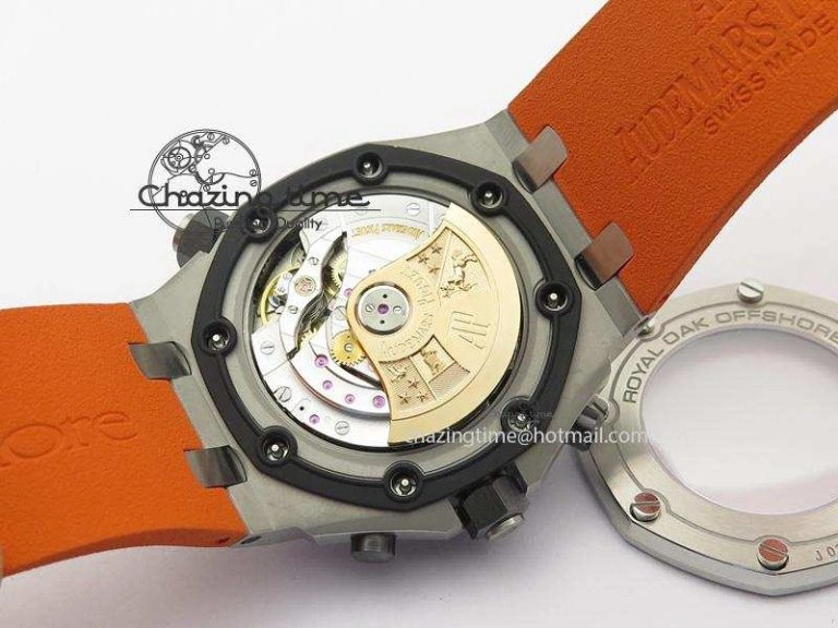 MIROTIME Efficient Royal Oak Offshore Diver Chronograph Orange JF Best Edition On Orange Rubber Strap A 5081