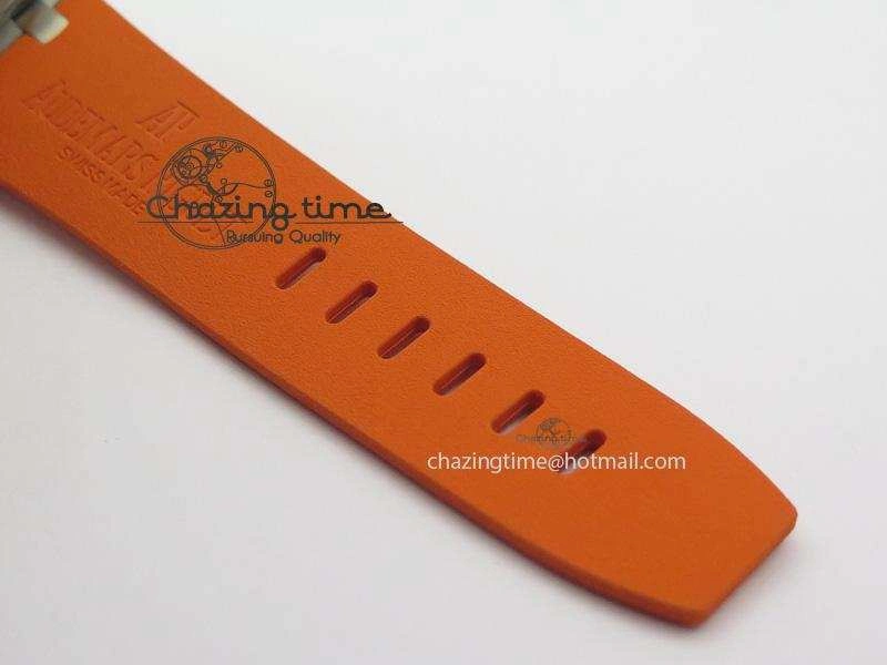 MIROTIME Efficient Royal Oak Offshore Diver Chronograph Orange JF Best Edition On Orange Rubber Strap A 5081