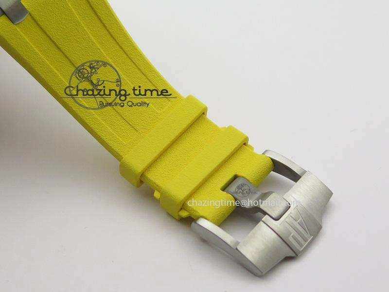 MIROTIME Casual Royal Oak Offshore Diver Chronograph Yellow JF Best Edition On Yellow Rubber Strap A 5086