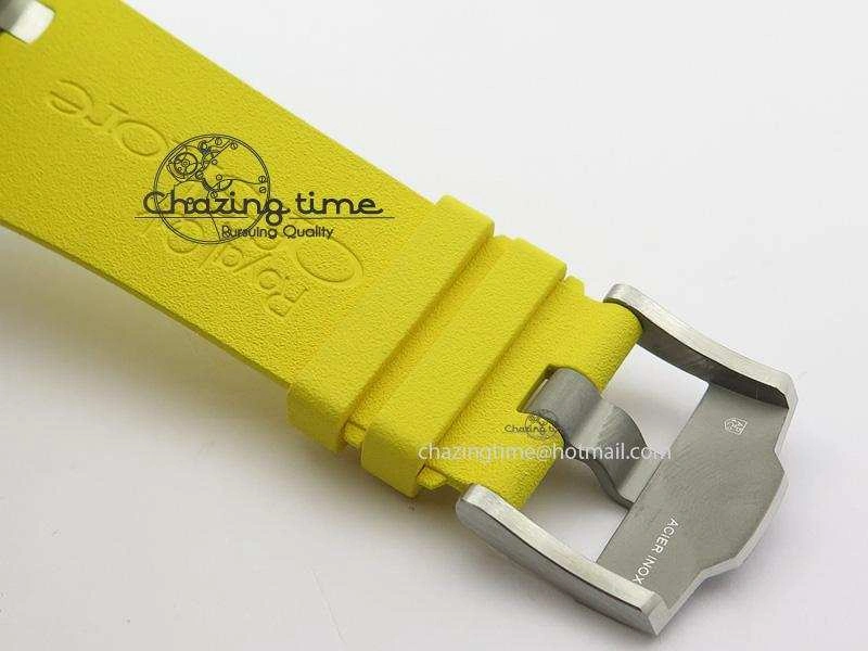 MIROTIME Casual Royal Oak Offshore Diver Chronograph Yellow JF Best Edition On Yellow Rubber Strap A 5086