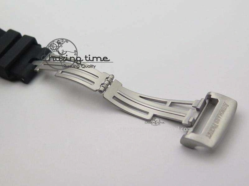 MIROTIME Minimalist Tourbillon Concept GMT PVD Black White Dial On Black Rubber Strap Japan Quartz 5102