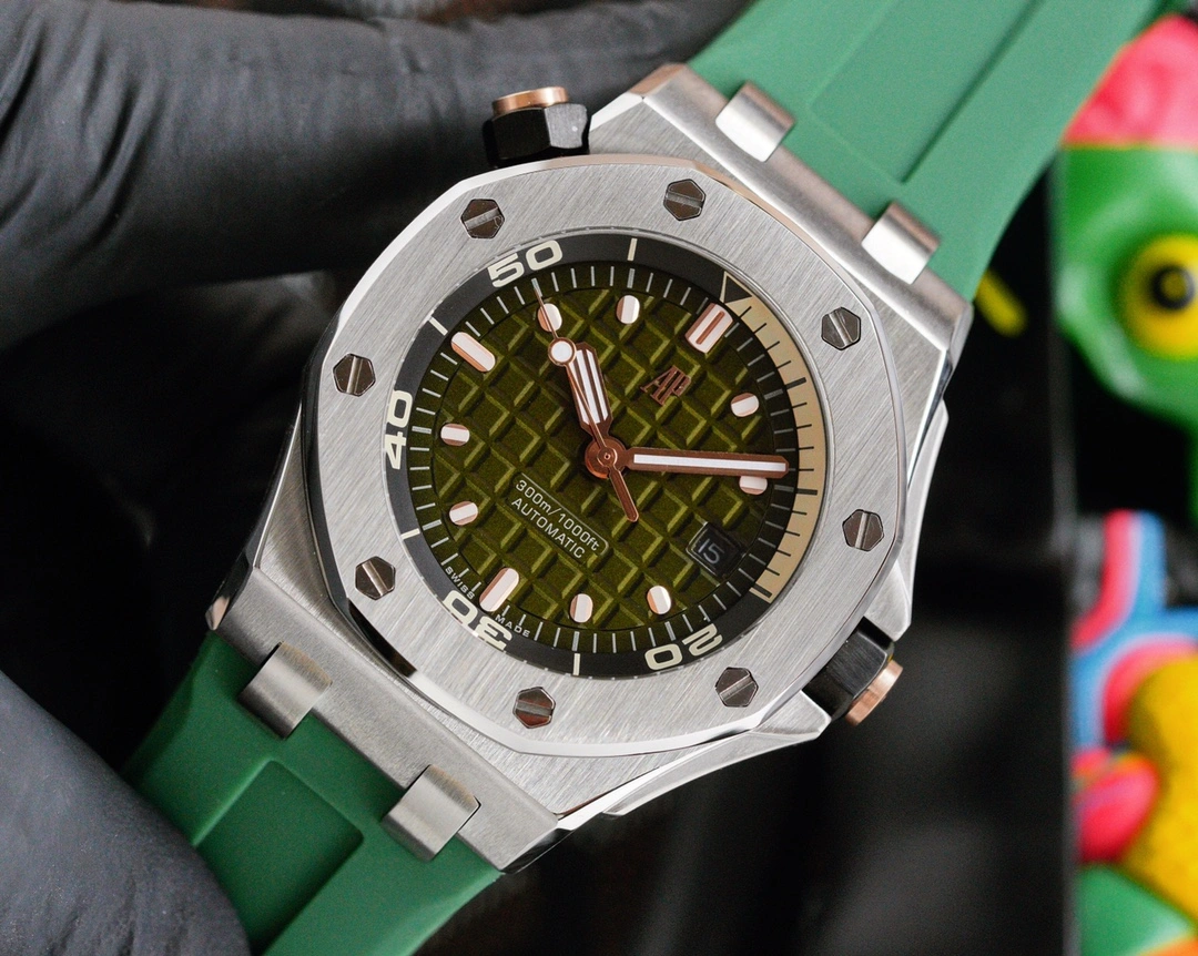 NewStyle AP Offshore Stainless Steel Automatic Green Dial 155