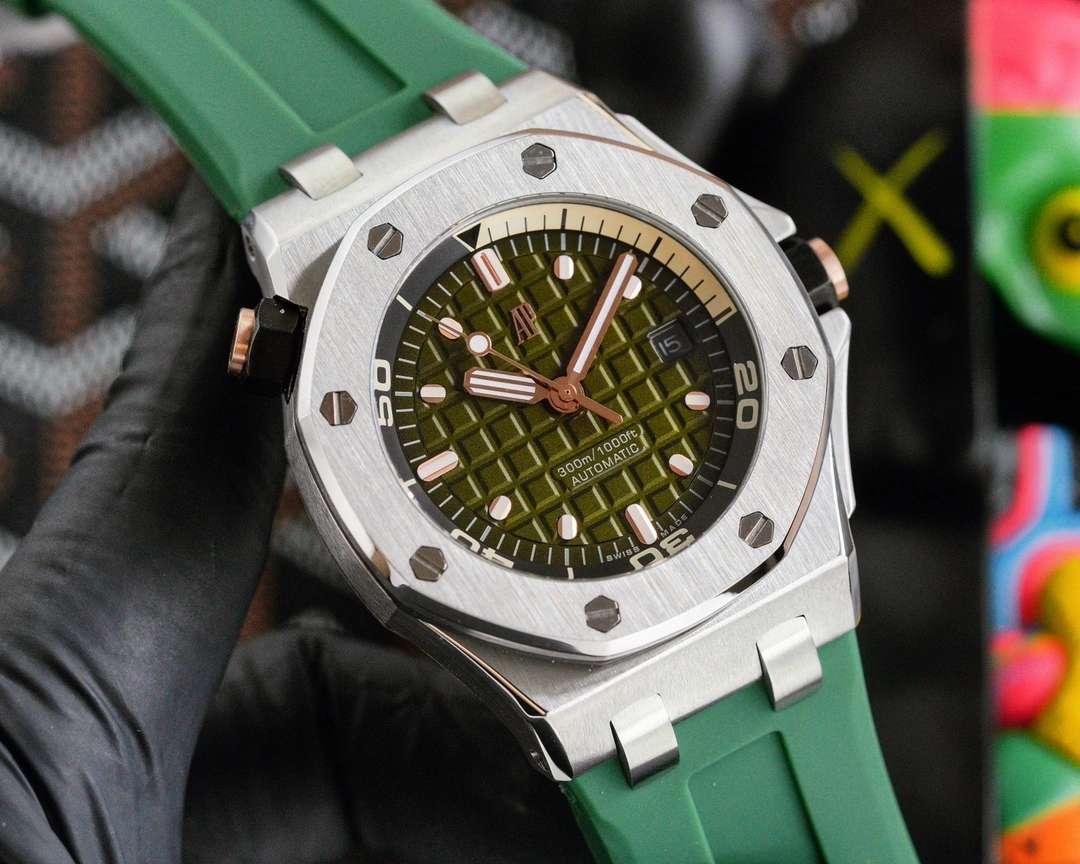NewStyle AP Offshore Stainless Steel Automatic Green Dial 155