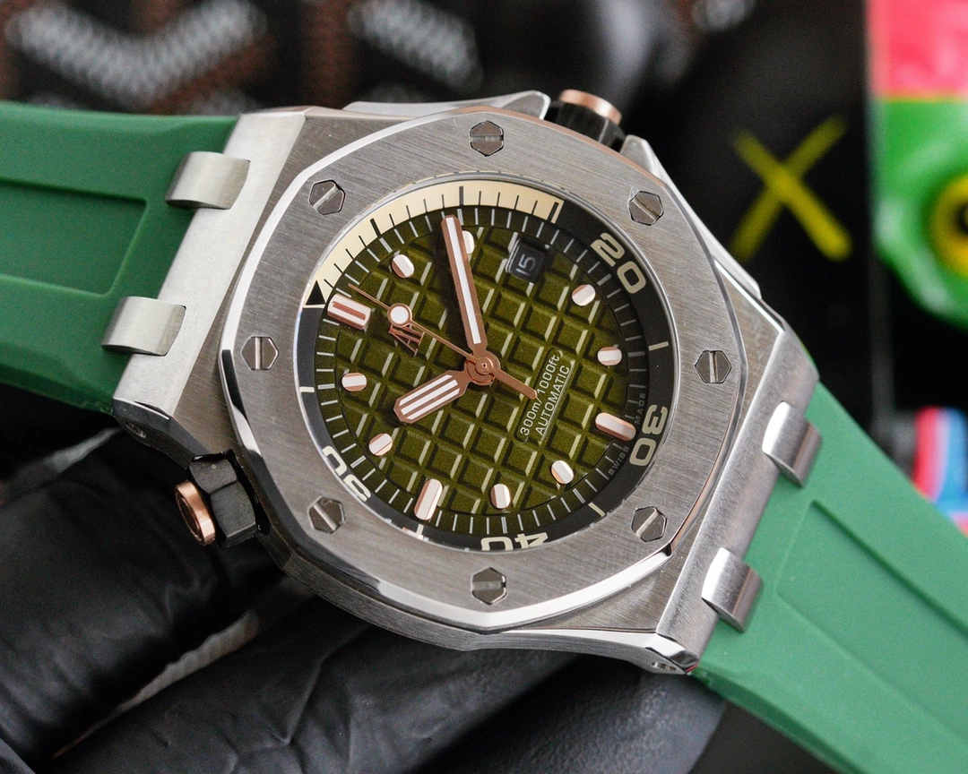 NewStyle AP Offshore Stainless Steel Automatic Green Dial 155
