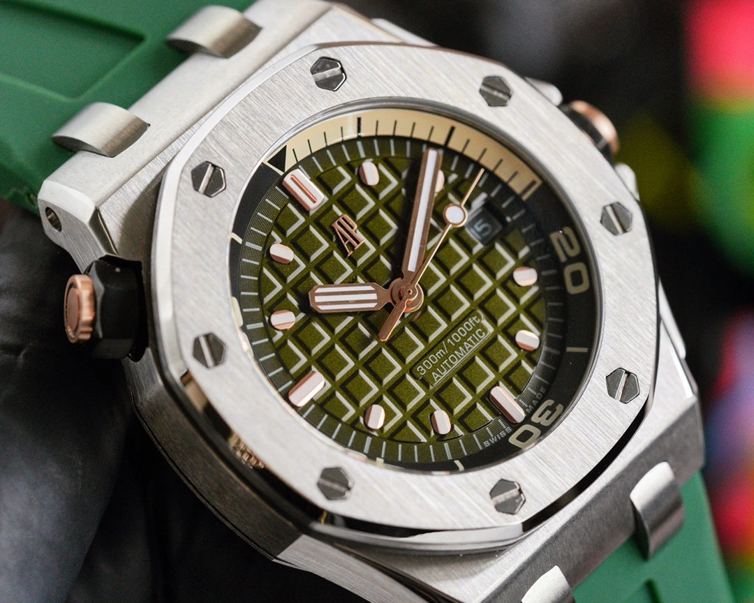 NewStyle AP Offshore Stainless Steel Automatic Green Dial 155