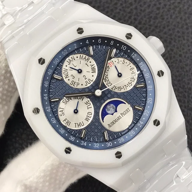 Audemars Piguet Ceramic Royal Oak Blue Dial Men's Watch ModernLook 153