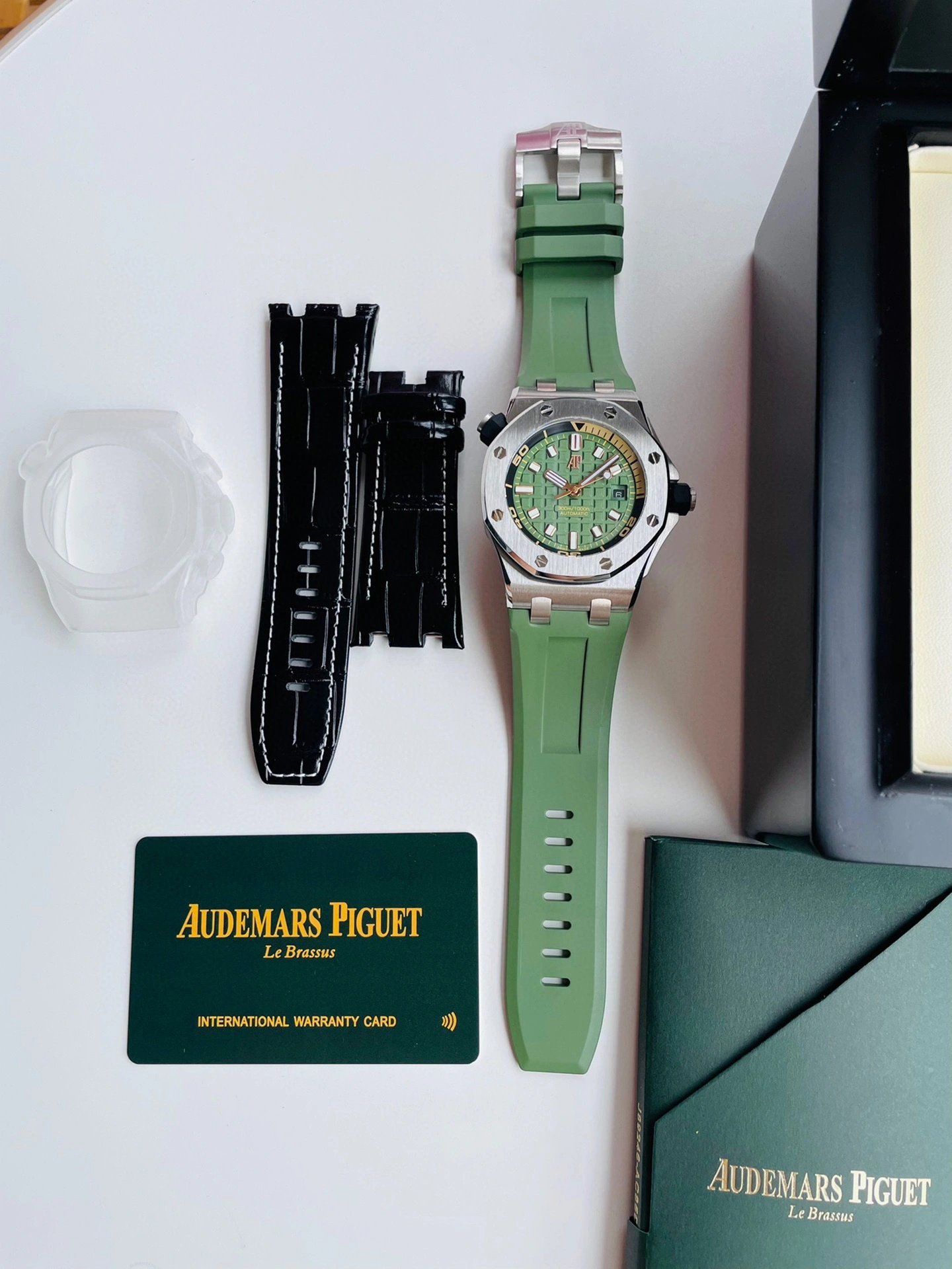 Audemars Piguet Royal Oak Offshore 42mm Diver 15720ST Green Affordable 149