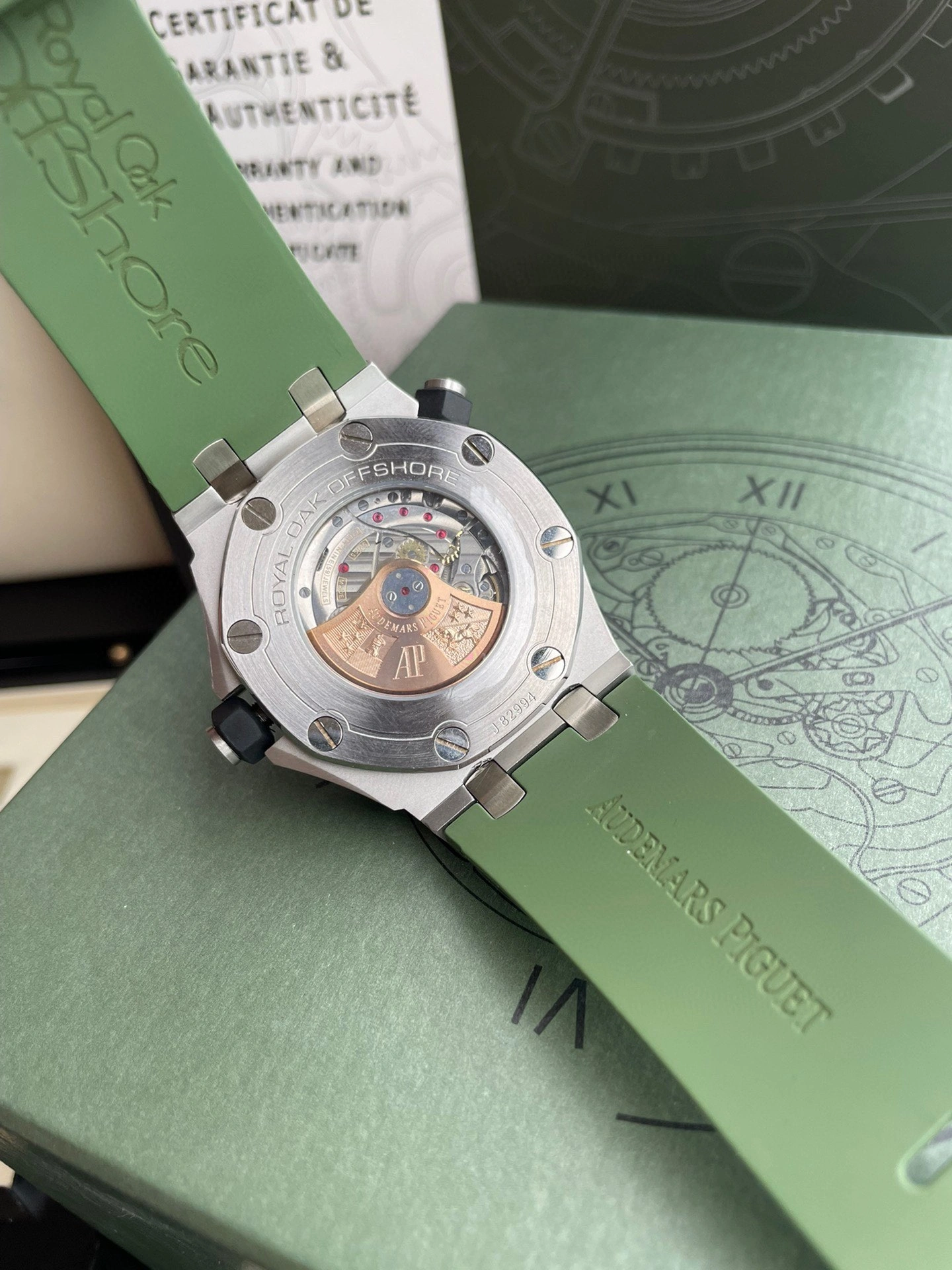 Audemars Piguet Royal Oak Offshore 42mm Diver 15720ST Green Affordable 149