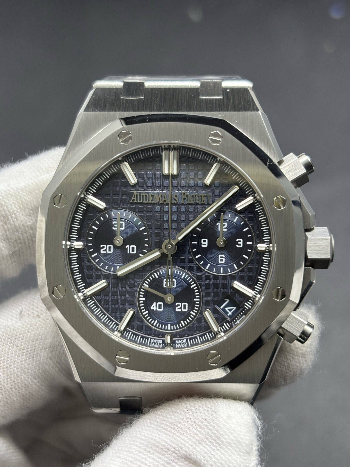 Attractive Audemars Piguet Royal Oak Selfwinding Chronograph Blue Dial 165