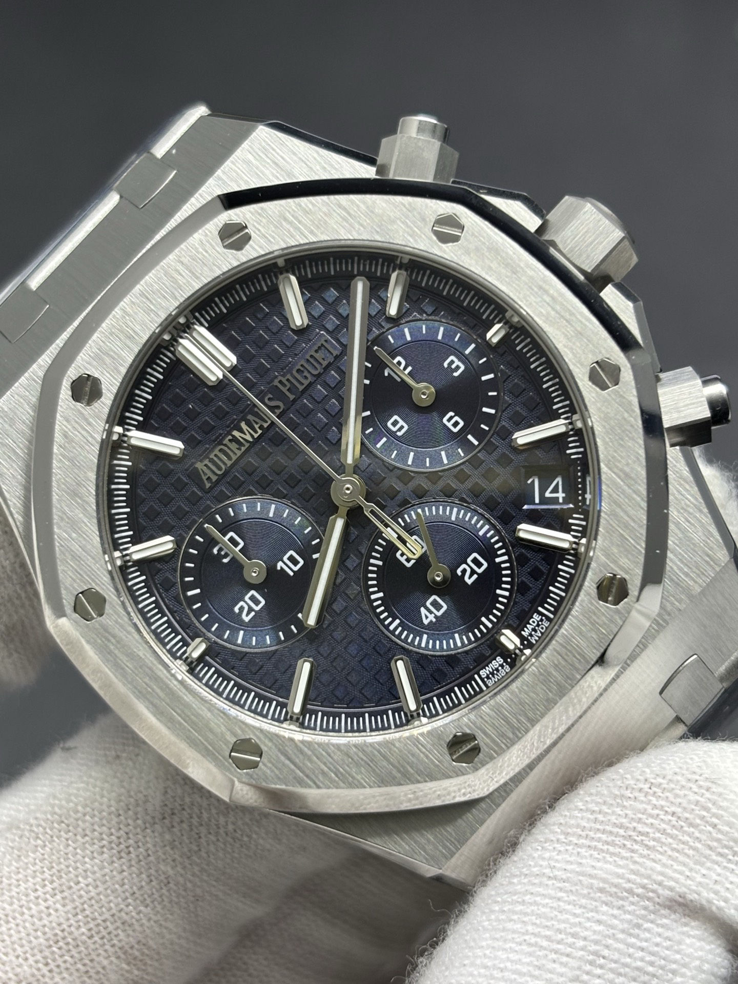 Attractive Audemars Piguet Royal Oak Selfwinding Chronograph Blue Dial 165