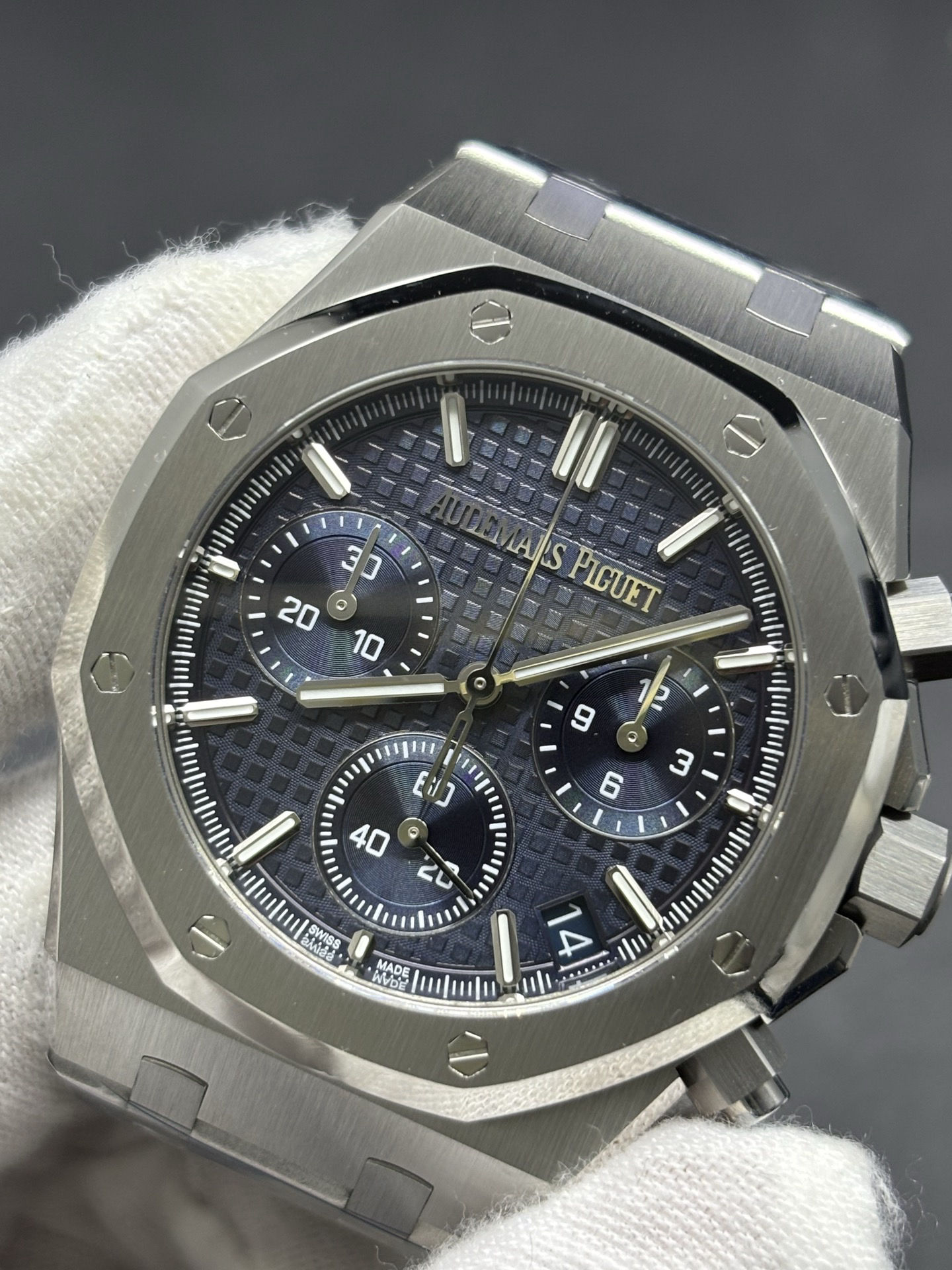 Attractive Audemars Piguet Royal Oak Selfwinding Chronograph Blue Dial 165