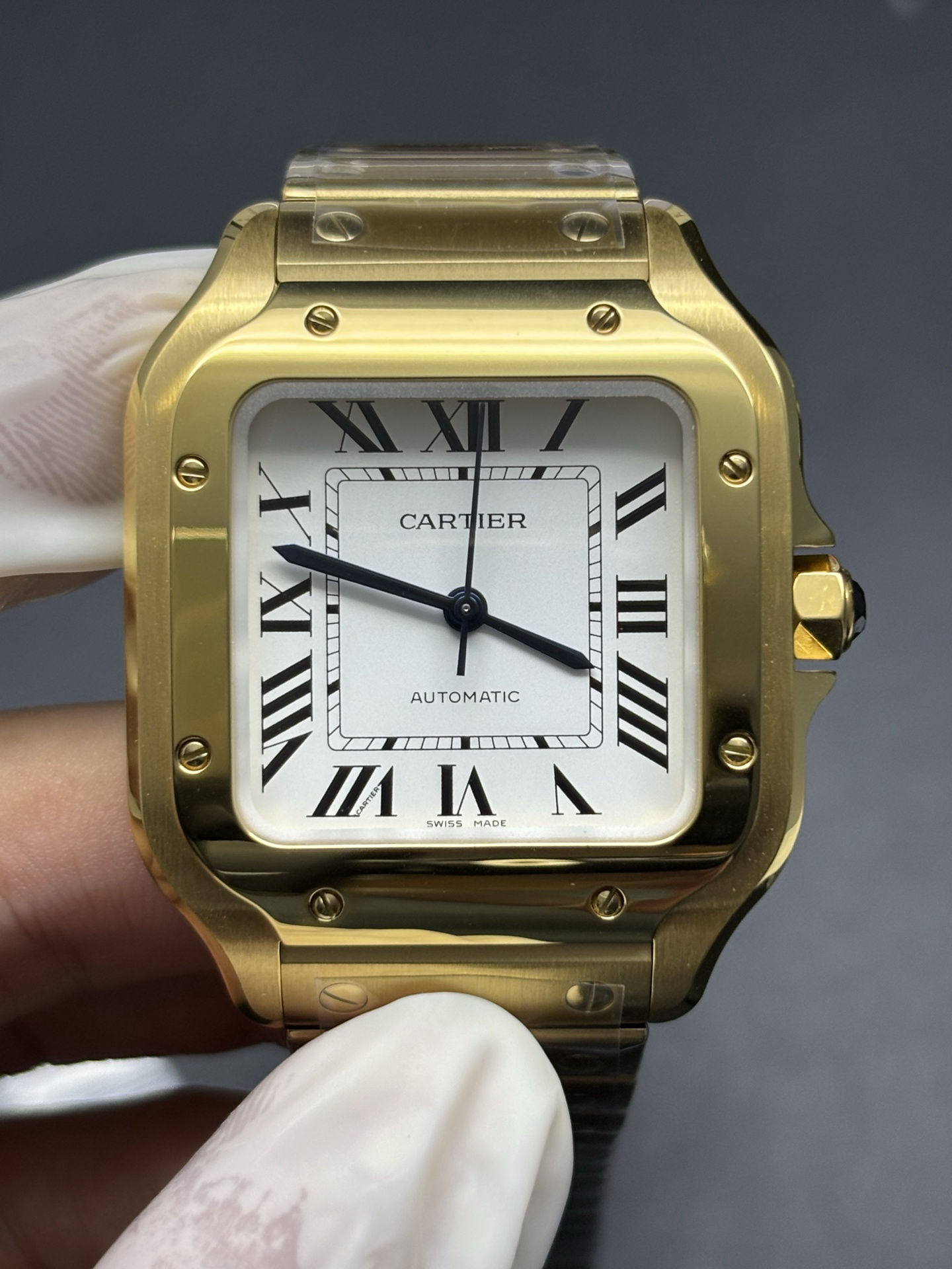 Classic Cartier Santos de Cartier 18K Yellow Gold Case 132