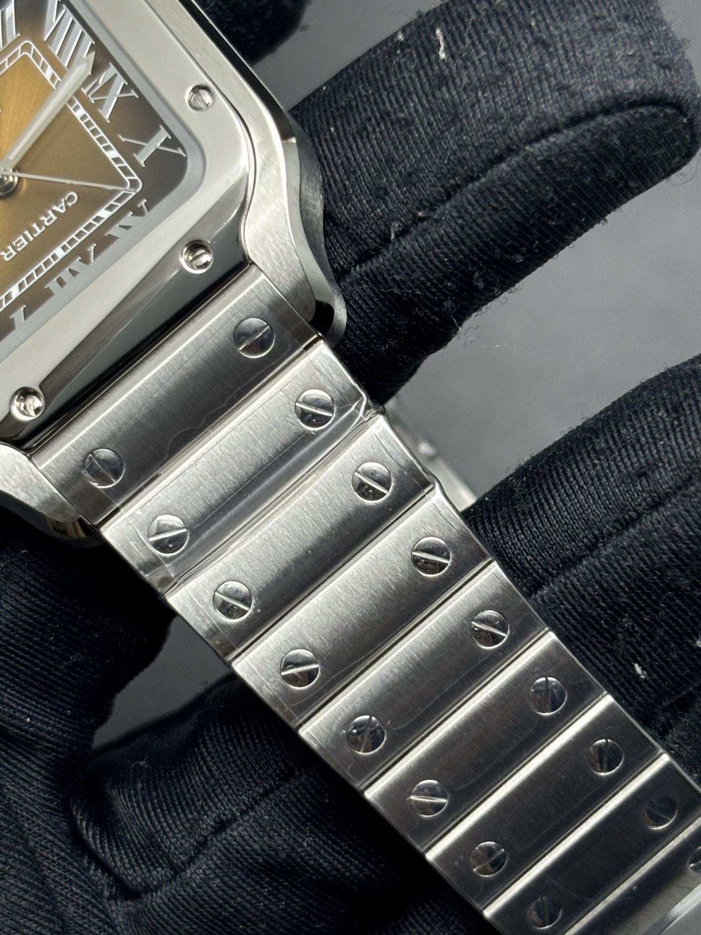 ModernLook Cartier Santos de Cartier Watch Sunray Brown Dial 140