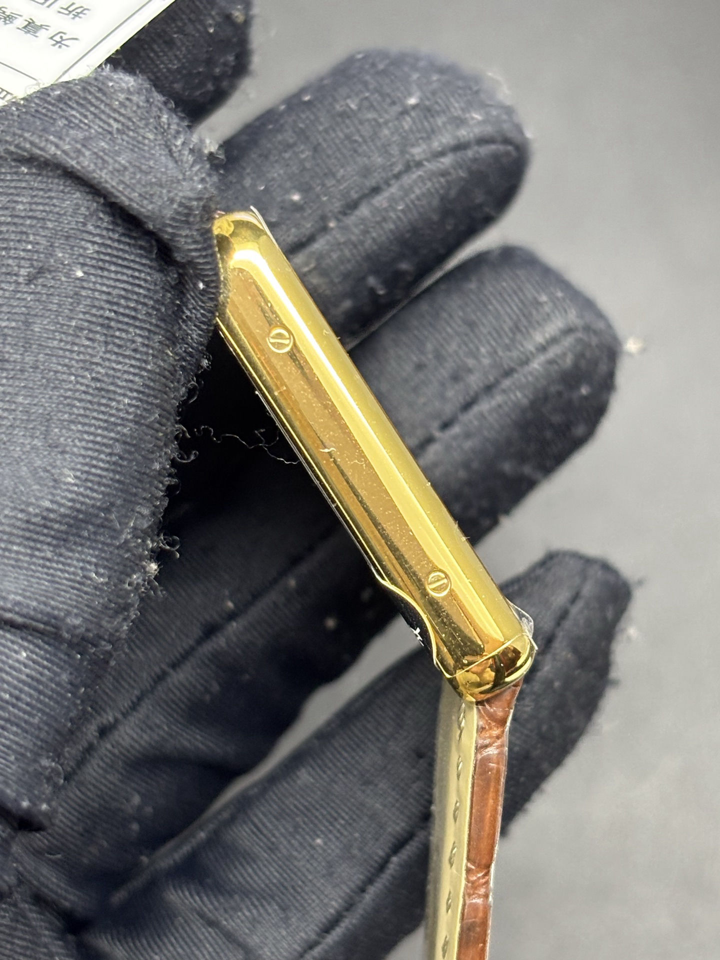 Cartier Tank Watch Yellow Gold Case White Dial QuickDry 139