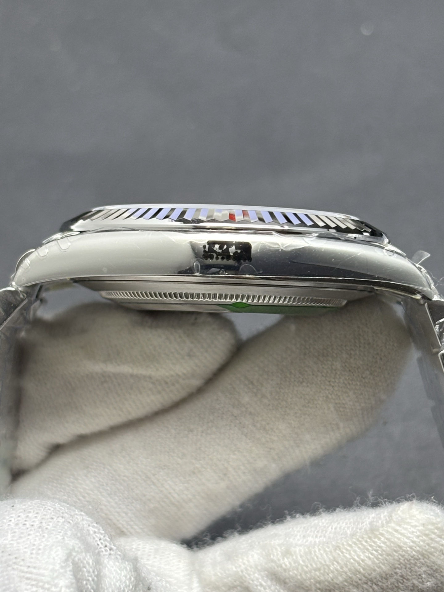 Datejust Ref 126334 in Oystersteel Mint Green Dial Breathable 45