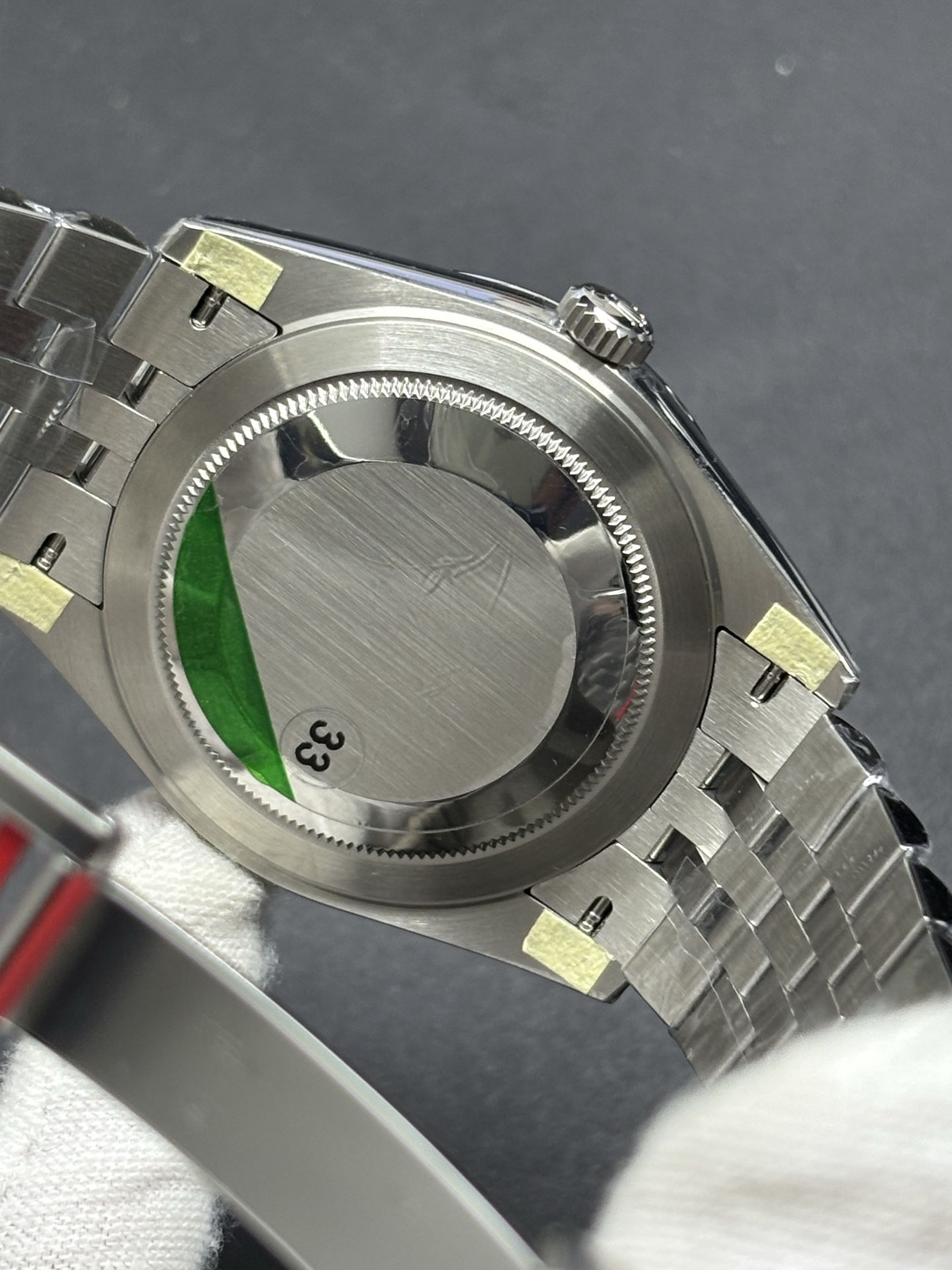 Datejust Ref 126334 in Oystersteel Mint Green Dial Breathable 45