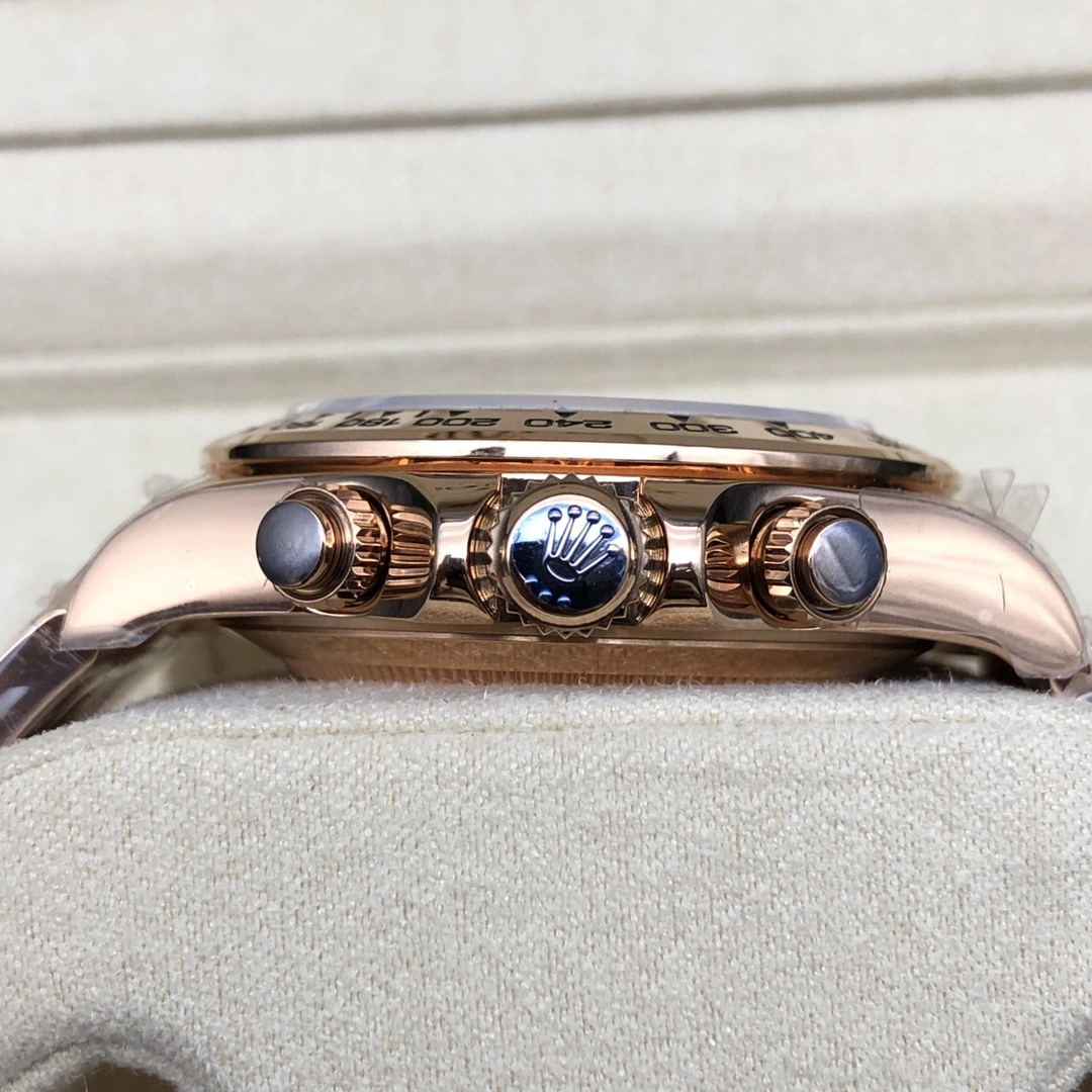 Compact Daytona Chronograph Rose Gold Diamond Black Dial 9