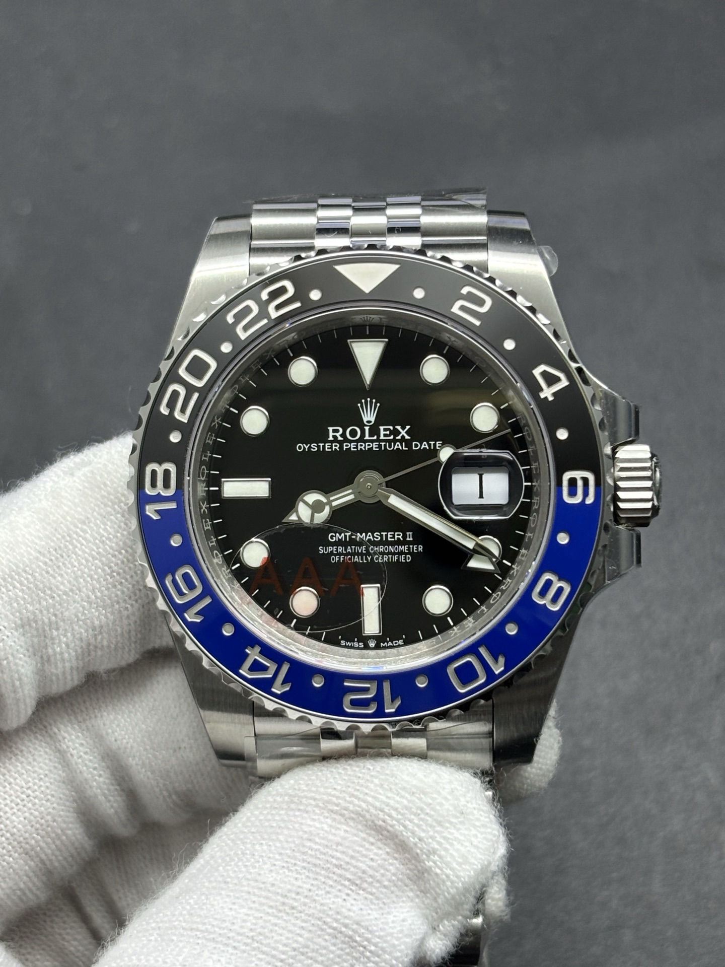 Vibrant GMT-Master II Batgirl Jubilee Men's Watch 126710BLNR- 8
