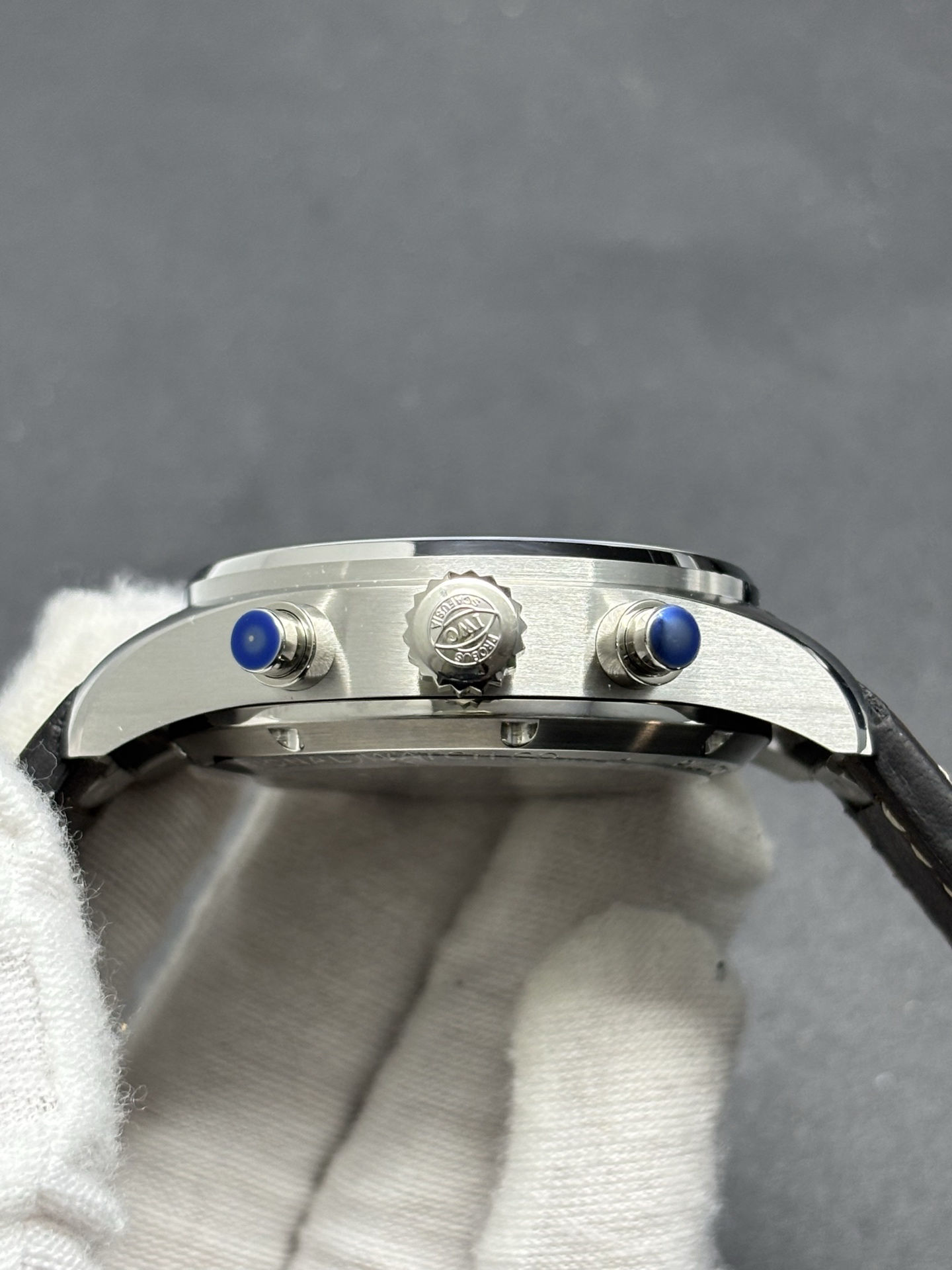 WeatherProof IWC Pilot's Watch Chronograph 41 Reference IW388103 with a green dial 180