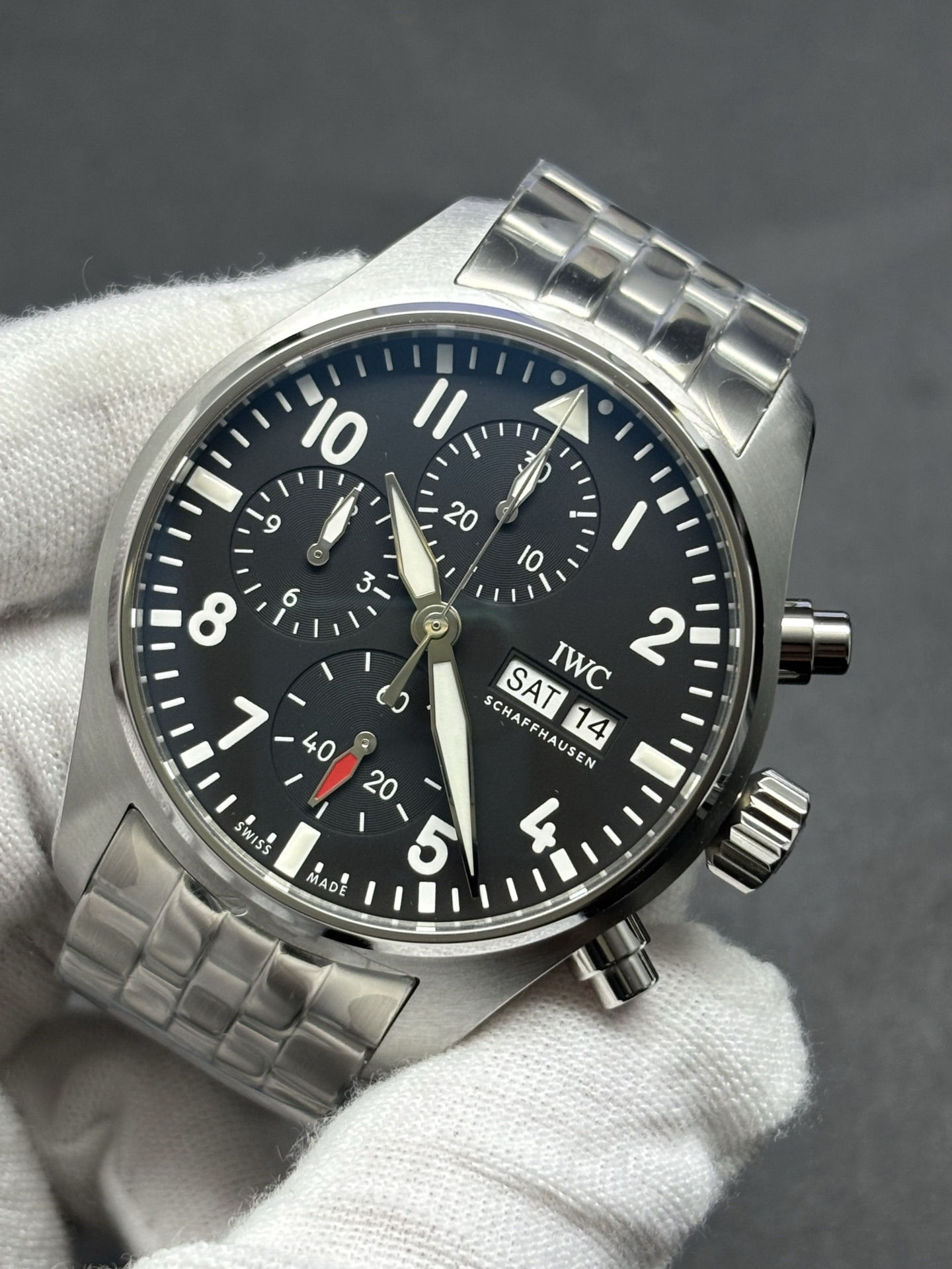 IWC Pilot's Watch Chronograph Black dial OnTrend 182