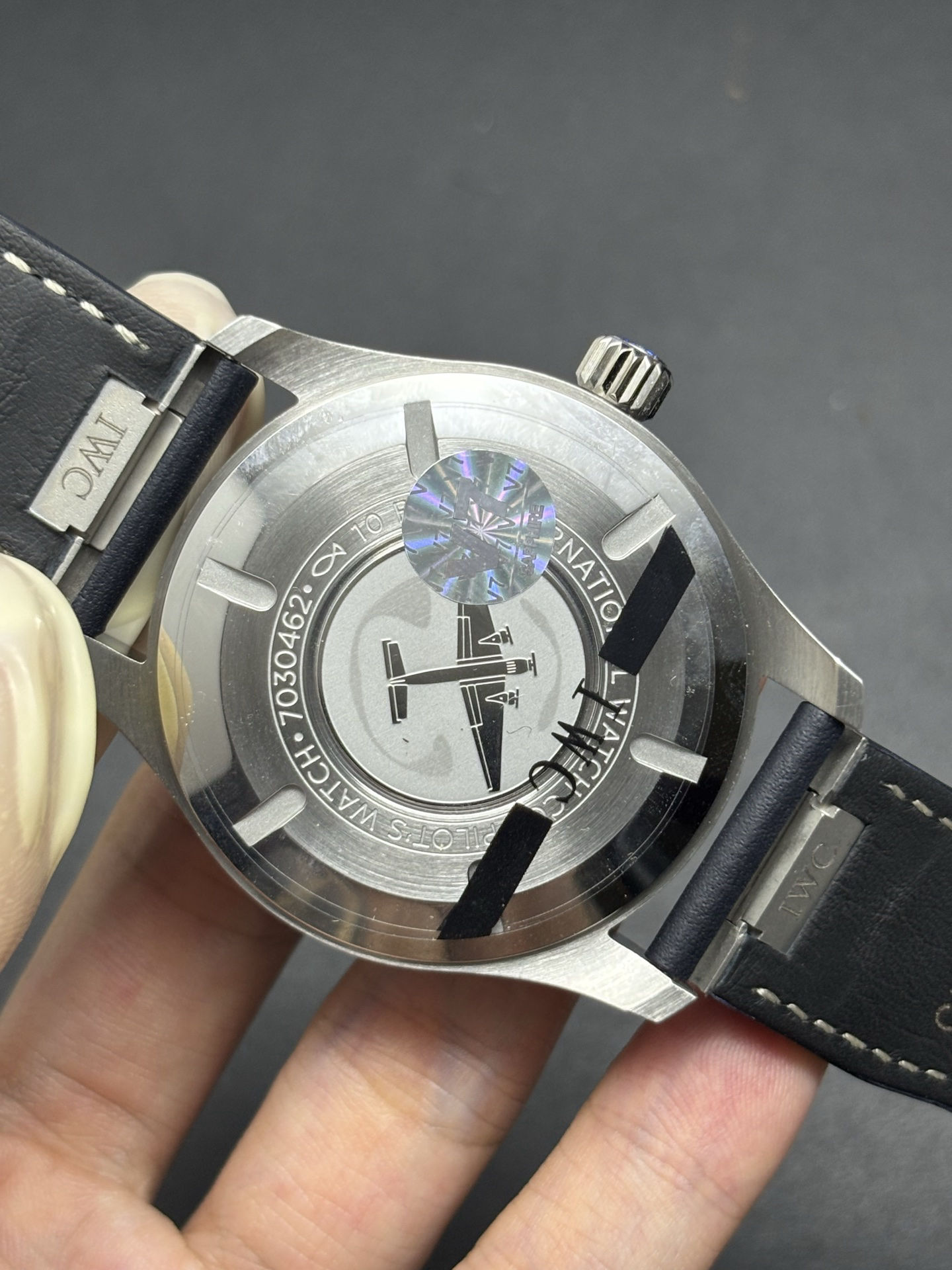 Comfortable IWC Pilot's Watch Mark XX Reference IW328203 With Blue Dial 184