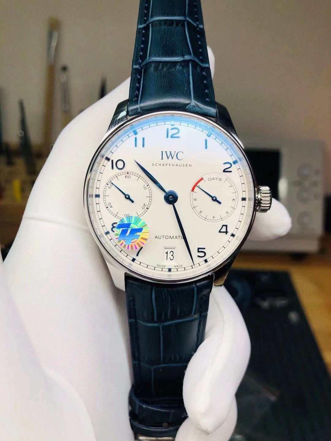Minimalist IWC Portugieser Automatic Watch White Dial 185