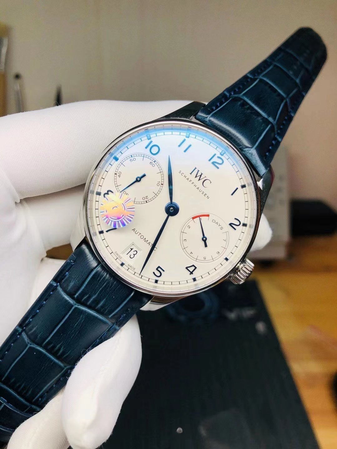 Minimalist IWC Portugieser Automatic Watch White Dial 185