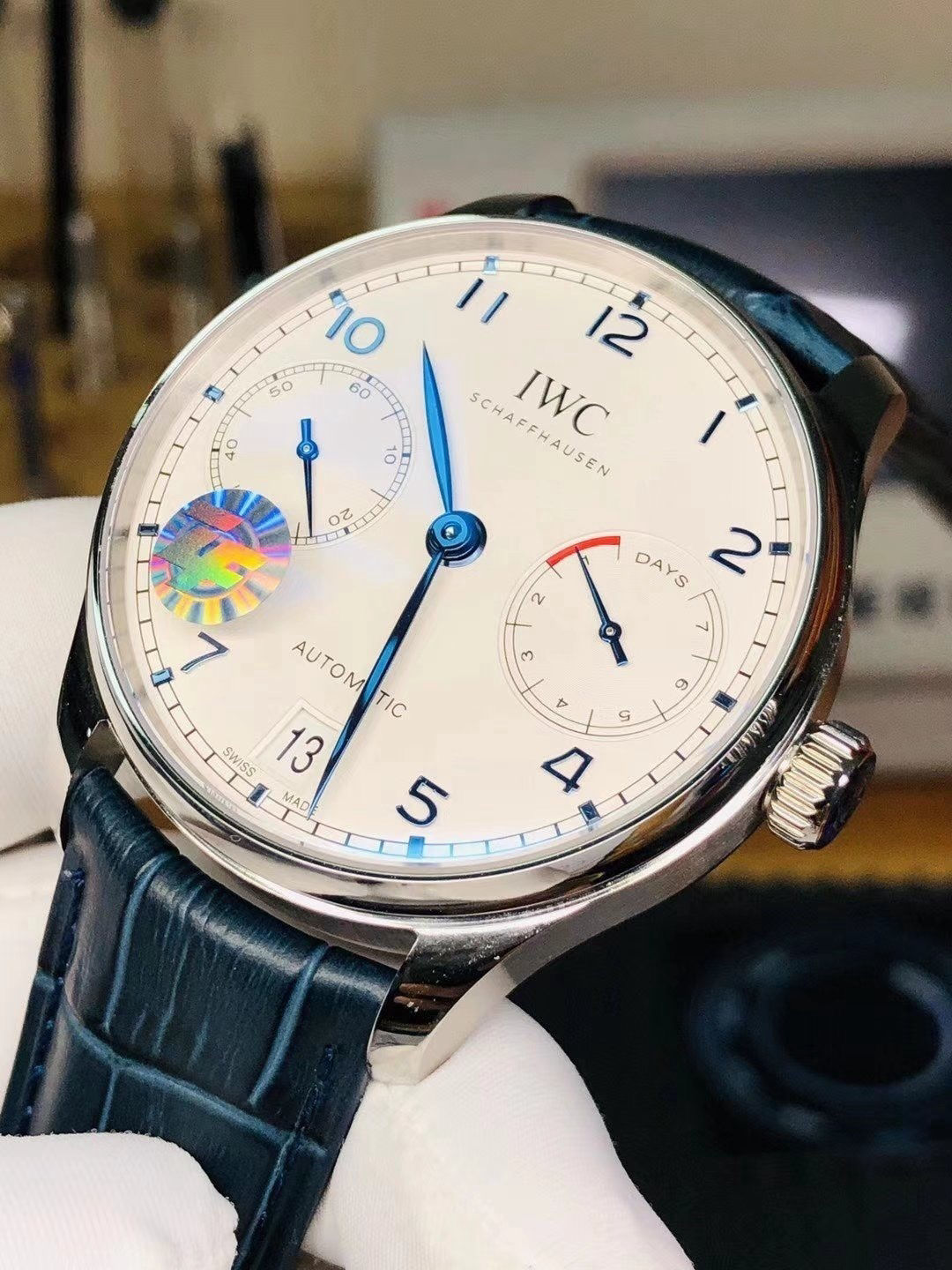 Minimalist IWC Portugieser Automatic Watch White Dial 185