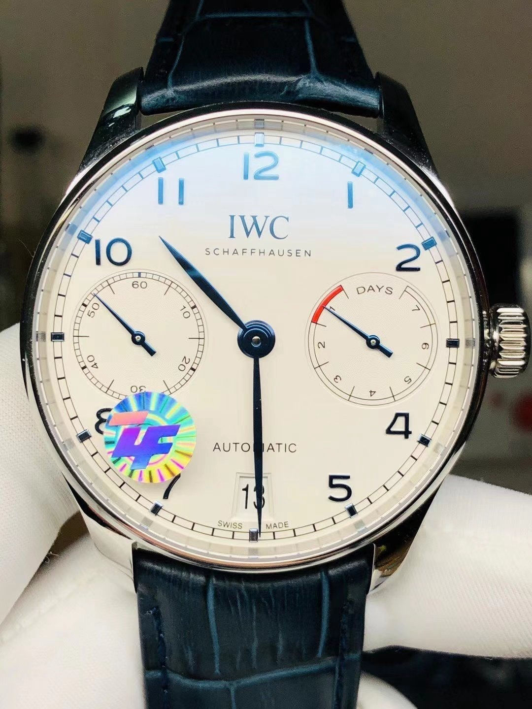 Minimalist IWC Portugieser Automatic Watch White Dial 185