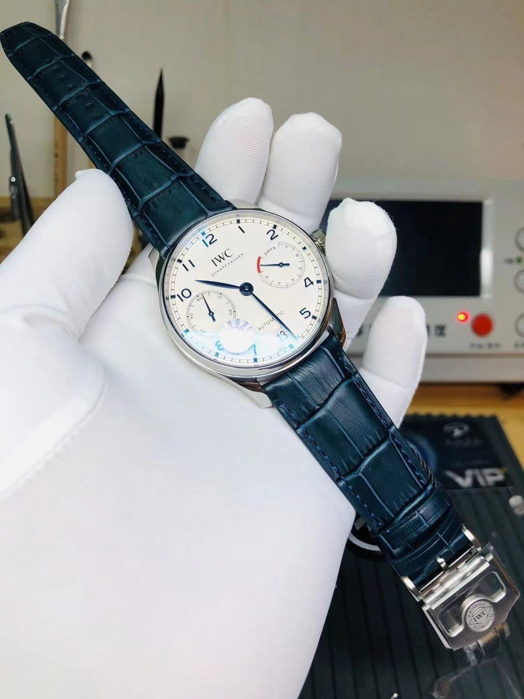 Minimalist IWC Portugieser Automatic Watch White Dial 185