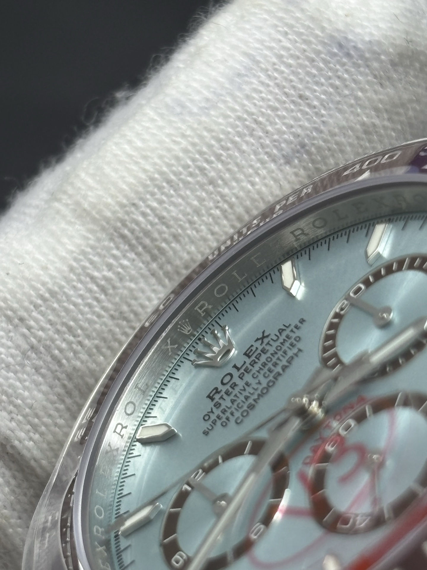 QuickDry Oyster Perpetual Cosmograph Daytona – Platinum with Ice Blue Dial 41
