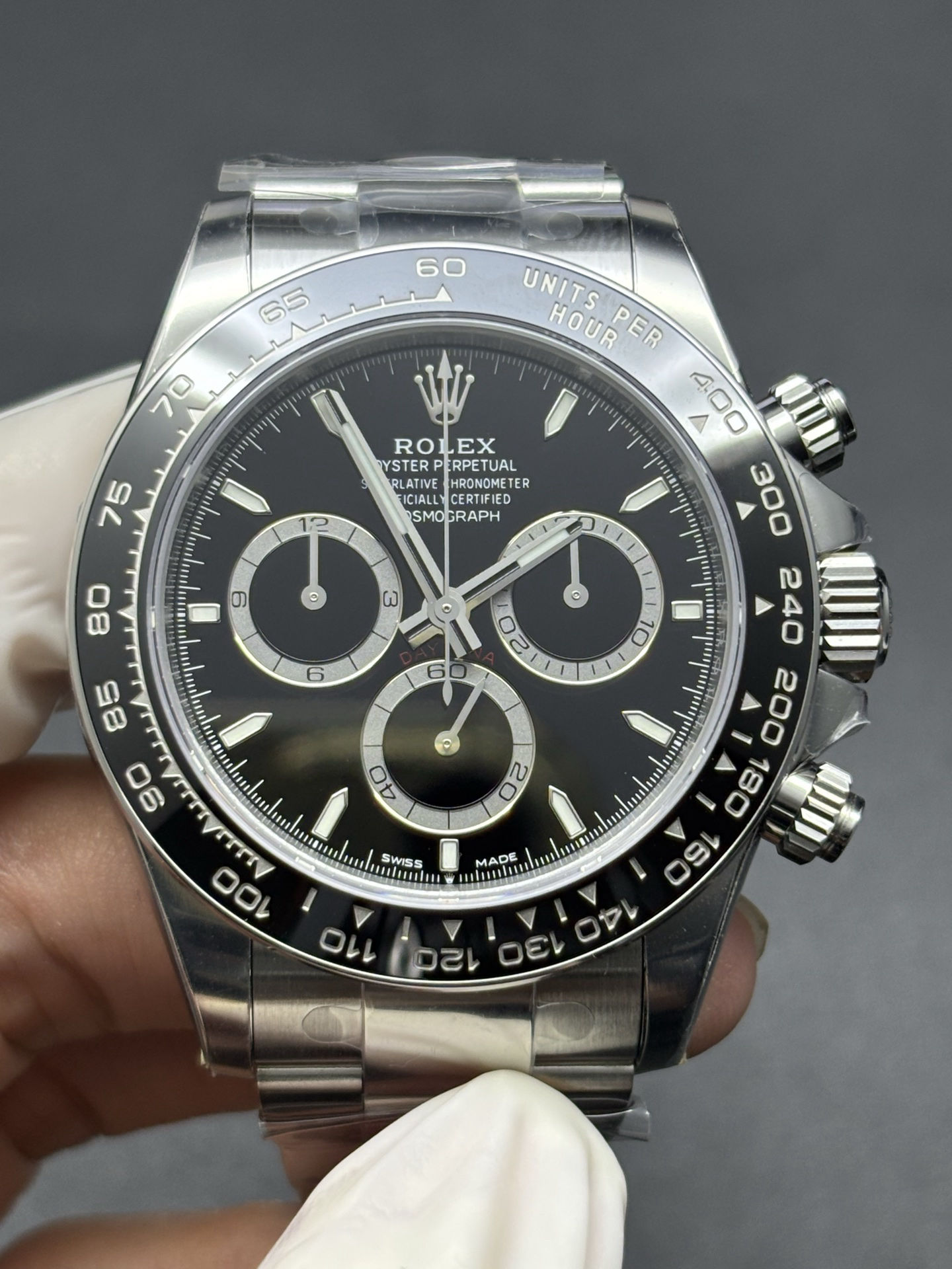 DailyWear Oyster Perpetual Cosmograph Daytona 40mm – Black Dial & Ceramic Bezel 43