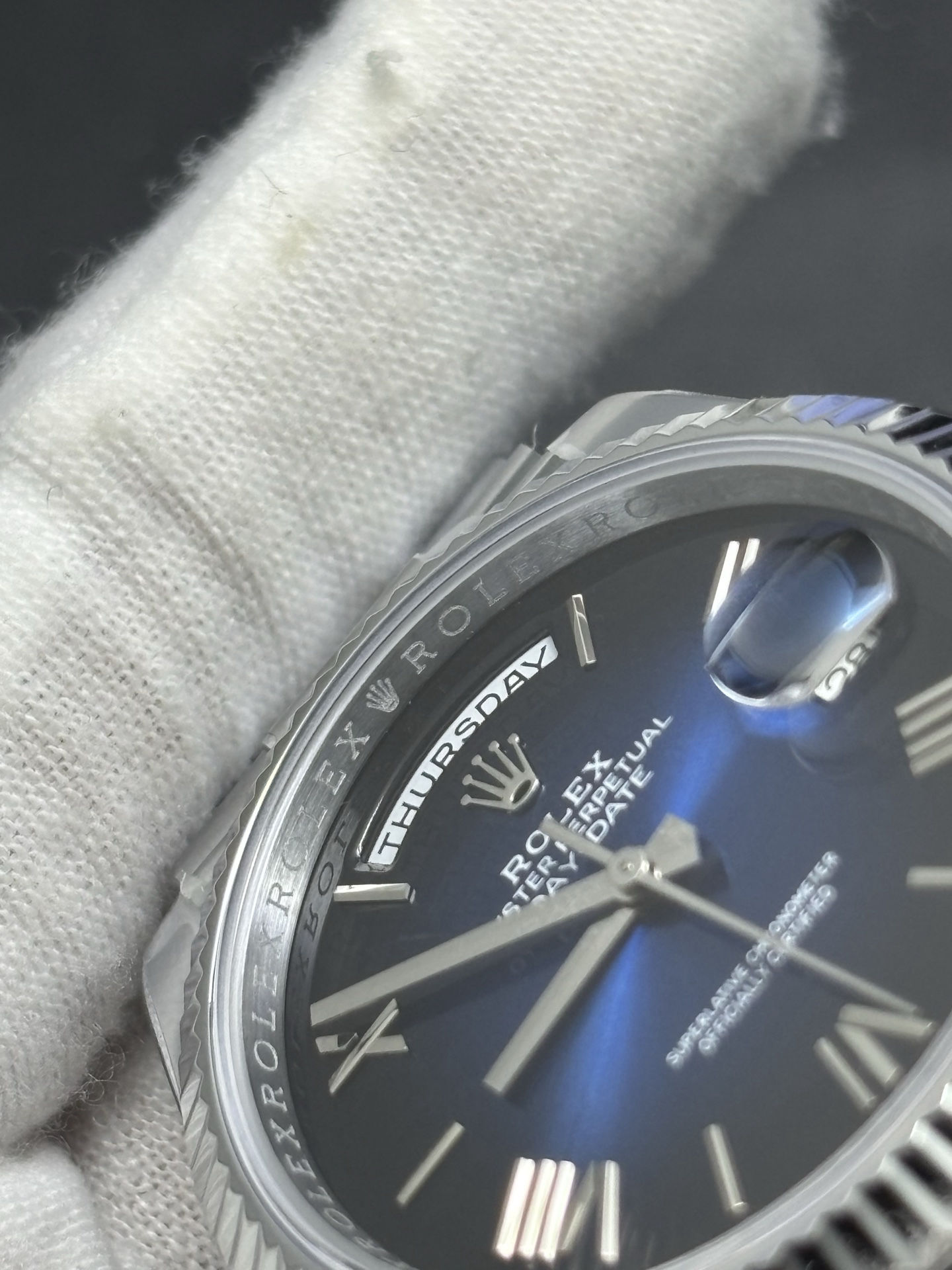 Seasonal Oyster Perpetual Day-Date 40mm Blue Ombré Dial 38