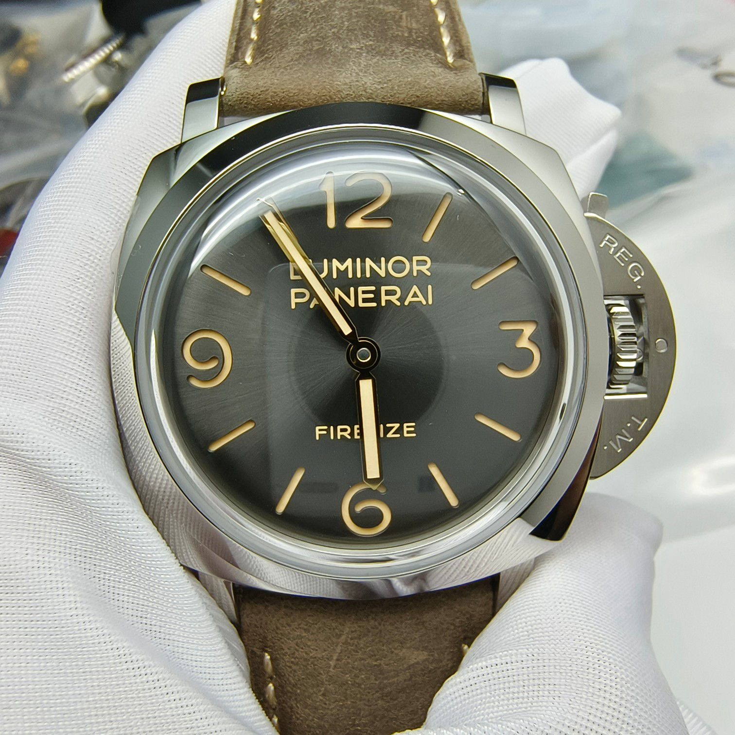 Panerai Luminor 1950 47mm Stainless Steel Watch SoftTouch 107