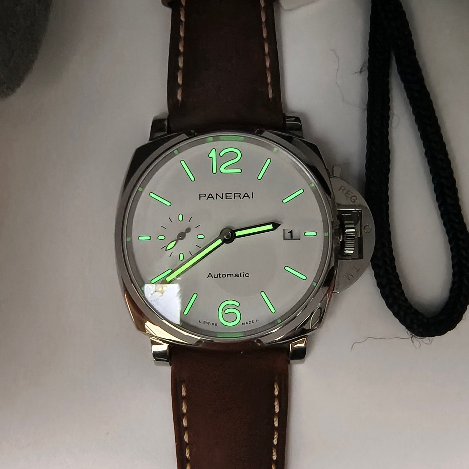 WaterResistant Panerai Luminor Due 42mm PAM01046 White Dial 109