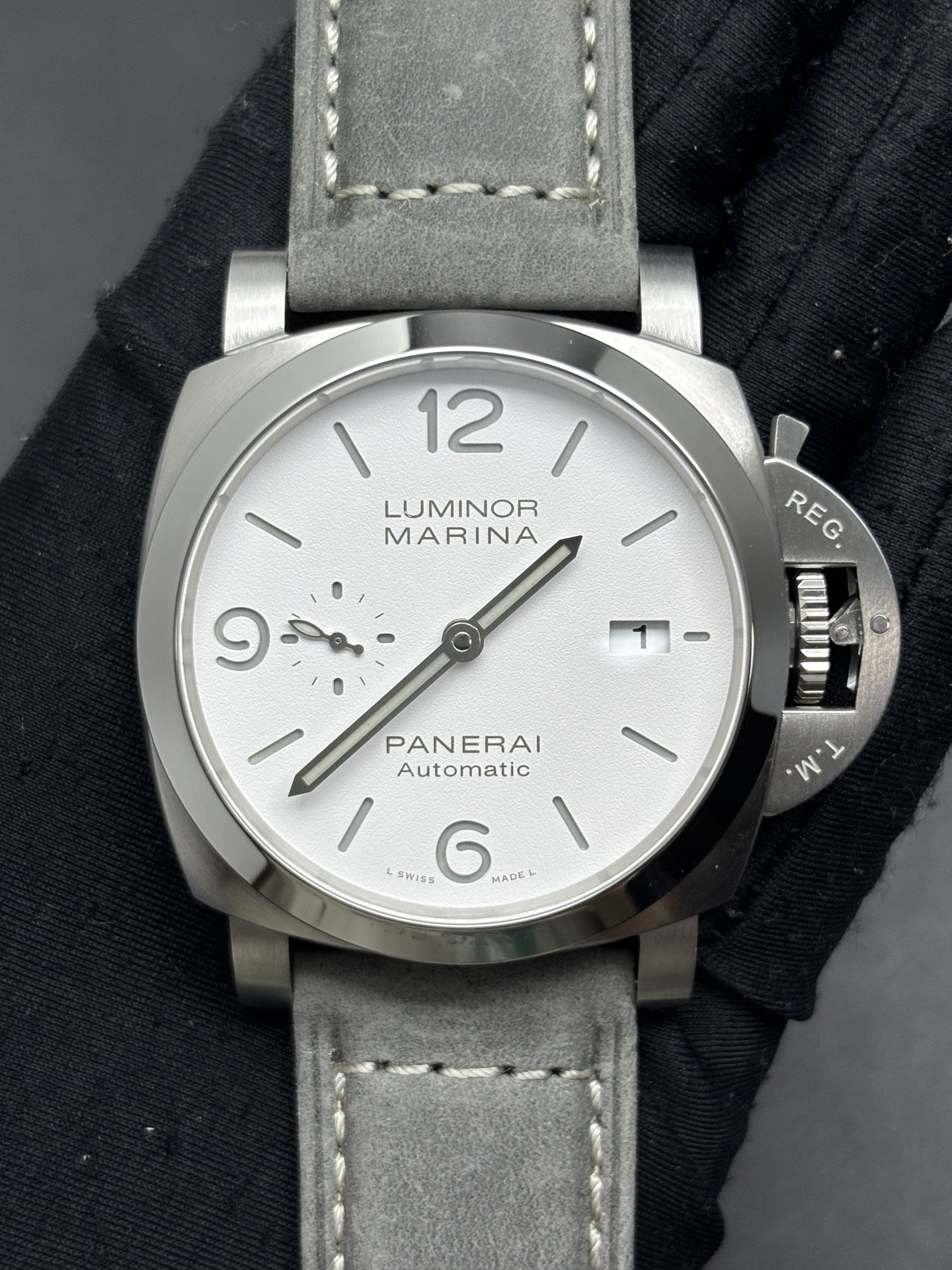 Stylish Panerai Luminor Marina 44mm PAM01314 Watch White Dial 105