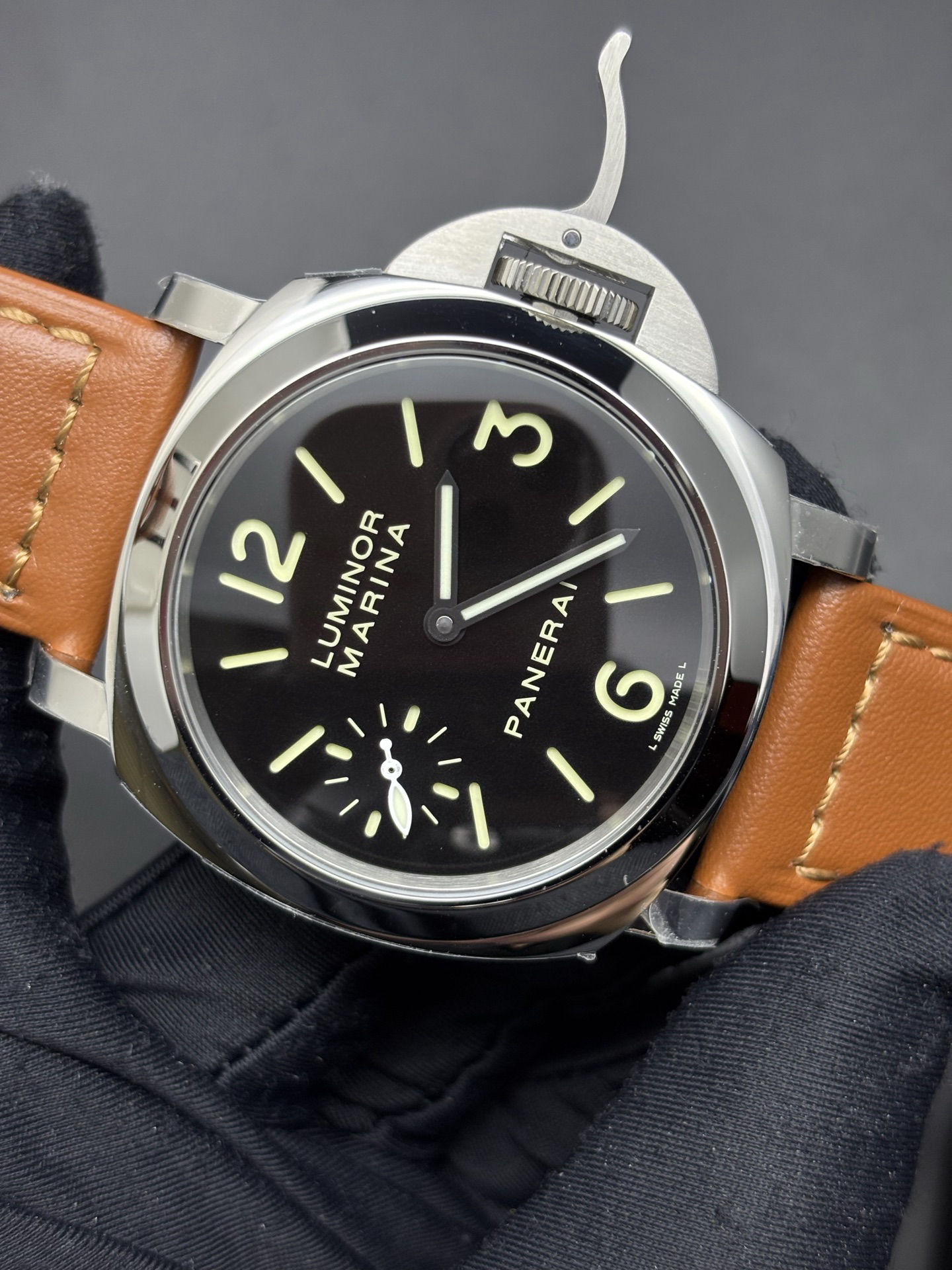 Colorful Panerai Luminor Marina 44mm Stainless Steel Watch reference PAM 104