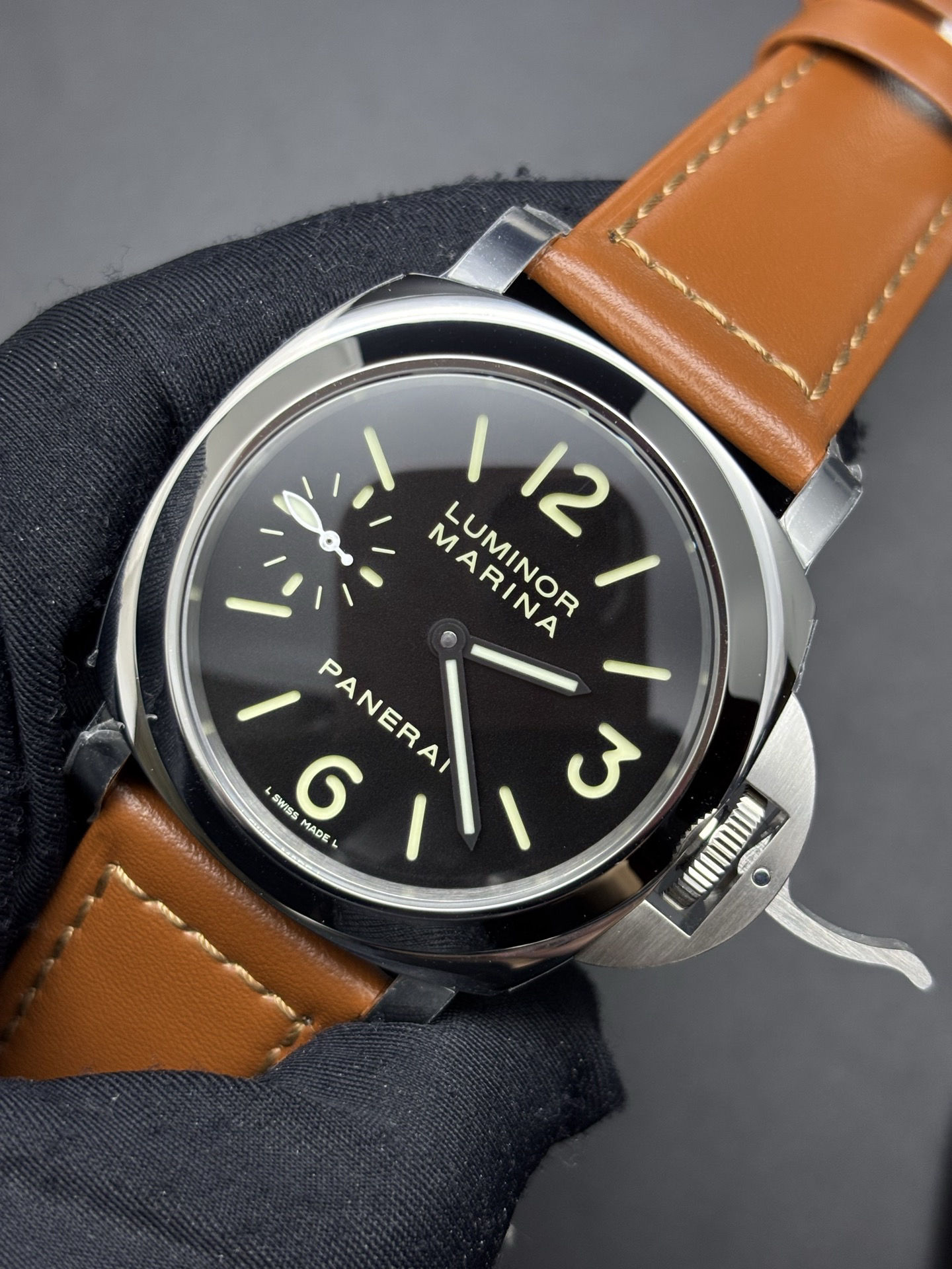 Colorful Panerai Luminor Marina 44mm Stainless Steel Watch reference PAM 104
