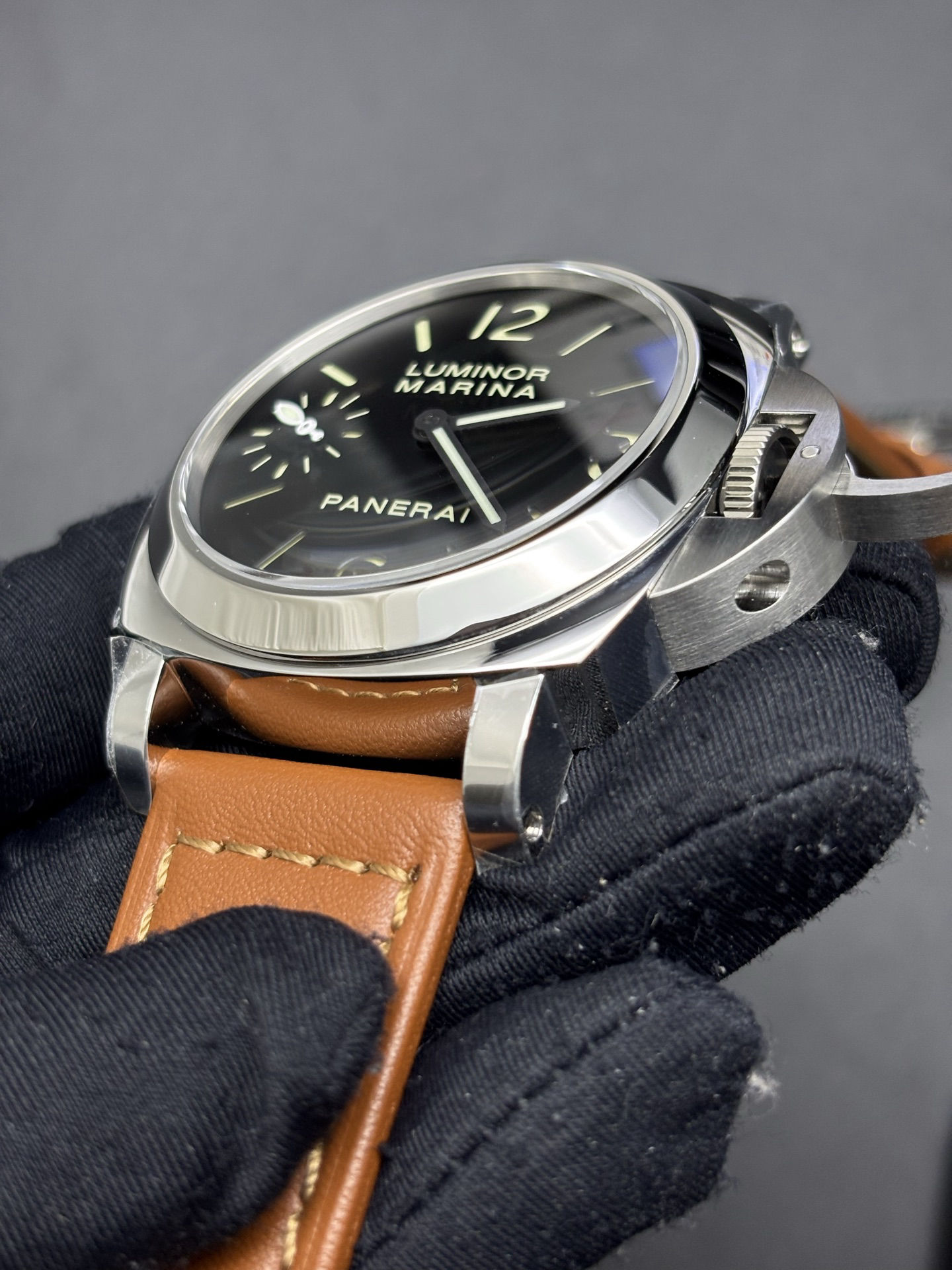 Colorful Panerai Luminor Marina 44mm Stainless Steel Watch reference PAM 104