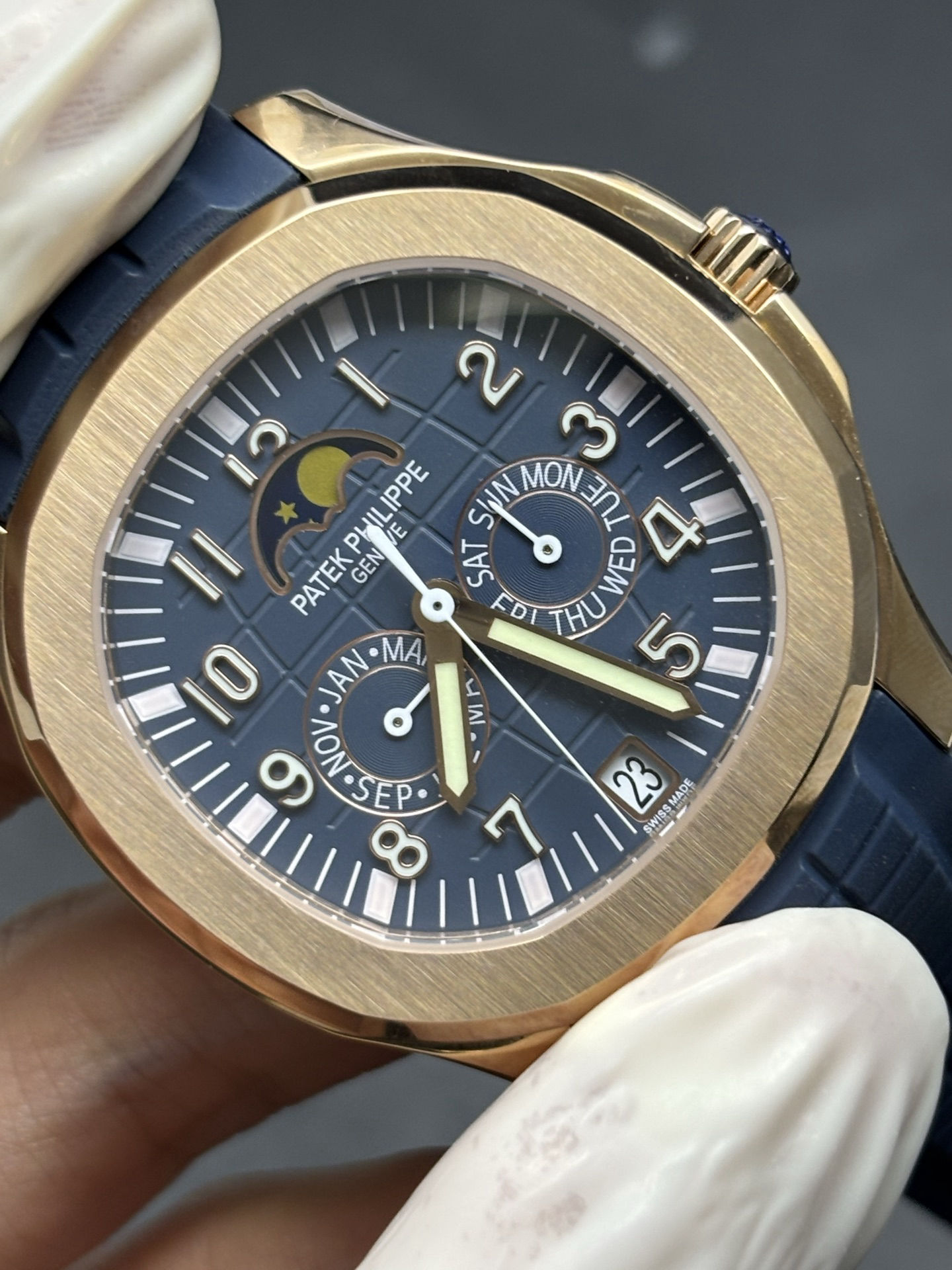 MultiPurpose Patek Philippe Aquanaut Luce Annual Calendar 5261R-001 Blue-Gray Dial 92