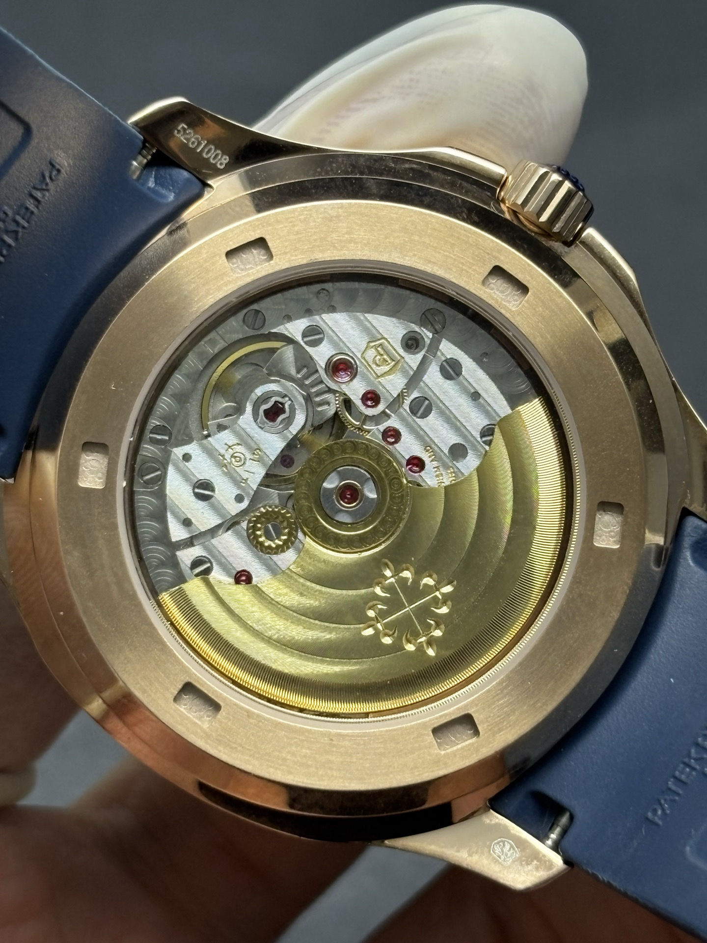 MultiPurpose Patek Philippe Aquanaut Luce Annual Calendar 5261R-001 Blue-Gray Dial 92