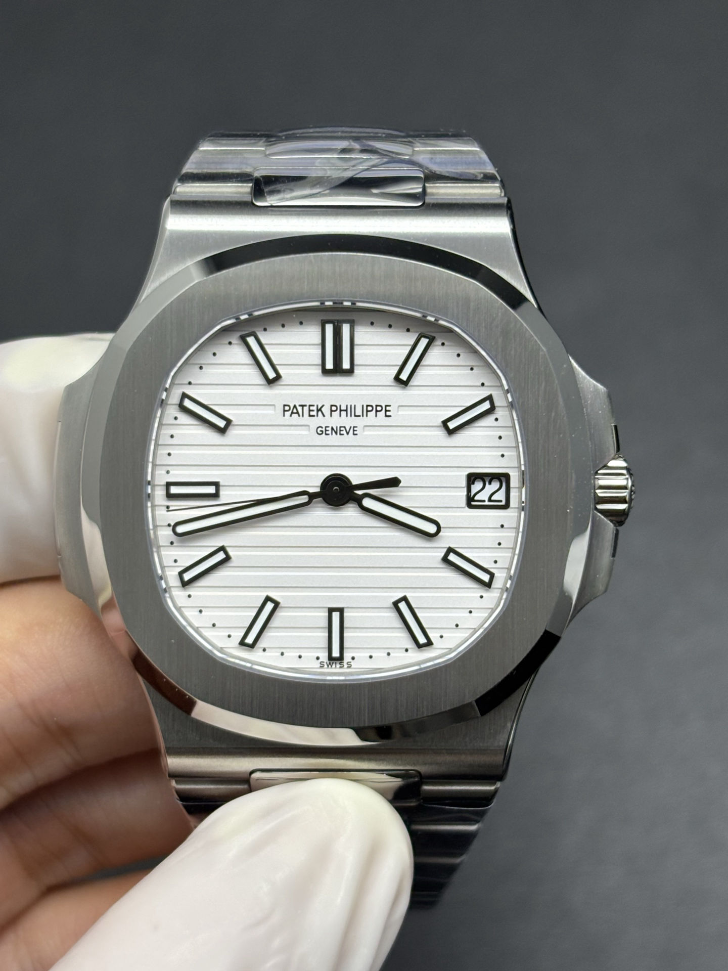Patek Philippe Nautilus 40mm 57111A White Dial Sustainable 100